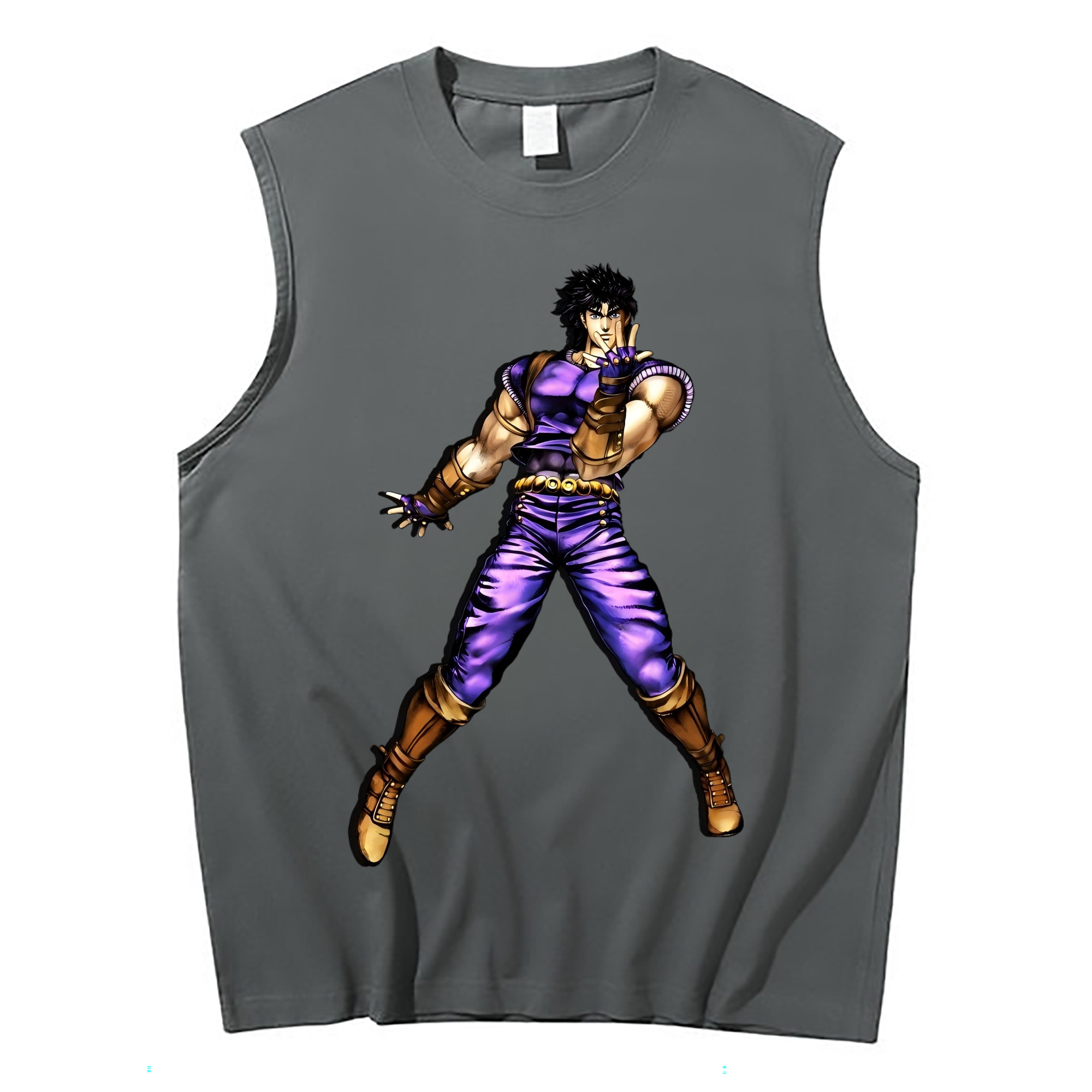 （画像用） ジョジョの奇妙な冒険 /ジョナサン?ジョースター JoJo's Bizarre Adventure Jonathan Joestar コットン100％タンクトップ（フロントプリント）